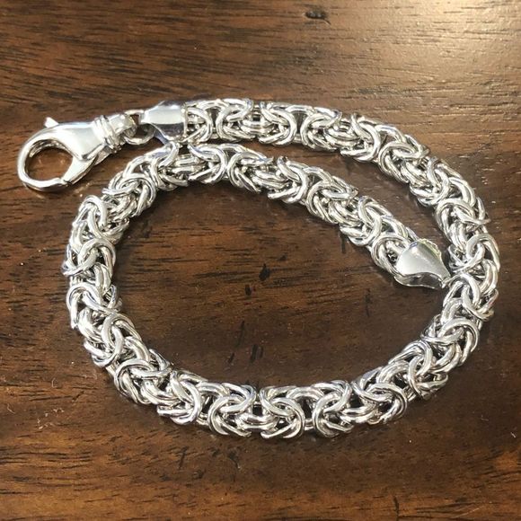 Sterling Silver Byzantine Bracelet